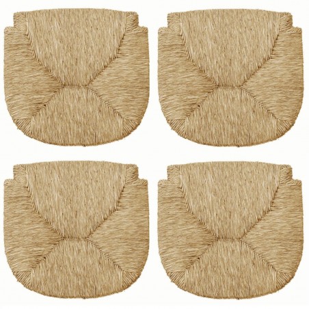 C2000 Set 4 pcs Siège remplacement paille naturelle pour chaise Marocca 35x41cm