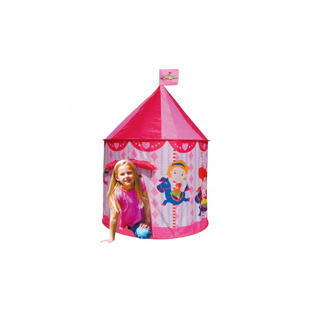 Tente de jardin Enfant- Manége / 105 x 125cm - Rose- LINE GIGIOCHI - 