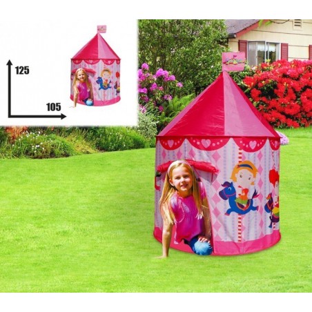 Tente de jardin Enfant- Manége / 105 x 125cm - Rose- LINE GIGIOCHI - 