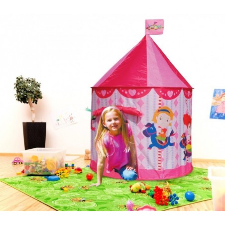 Tente de jardin Enfant- Manége / 105 x 125cm - Rose- LINE GIGIOCHI - 