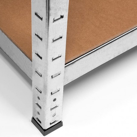 Lot de 2 Etagères Grande Capacité 875Kg 5 Etagères Modulaires MDF H180xL90xP40cm