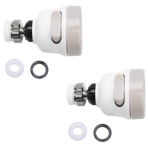 593278 Lot de 2 filtres de robinet rotatifs 360° en ABS 3...