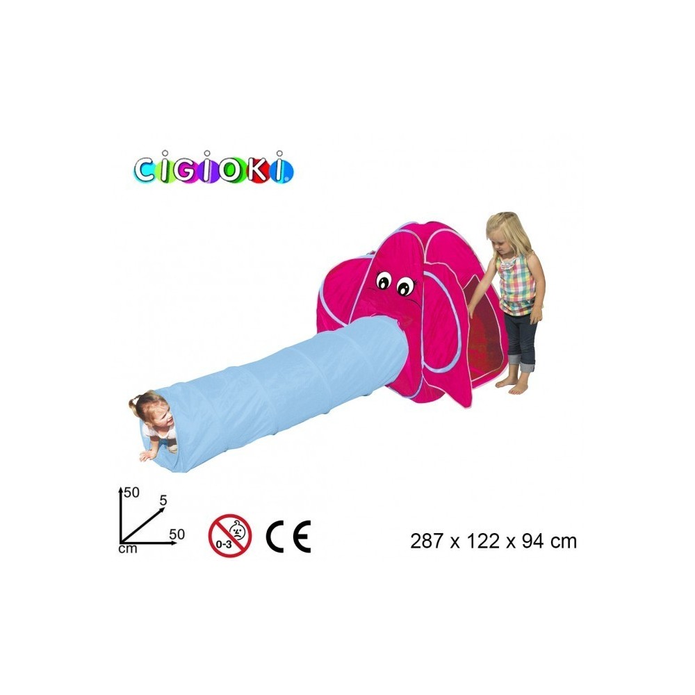Tente de jardin Enfant- Forme Elephant - tente + tube- LINE GIGIOCHI - 
