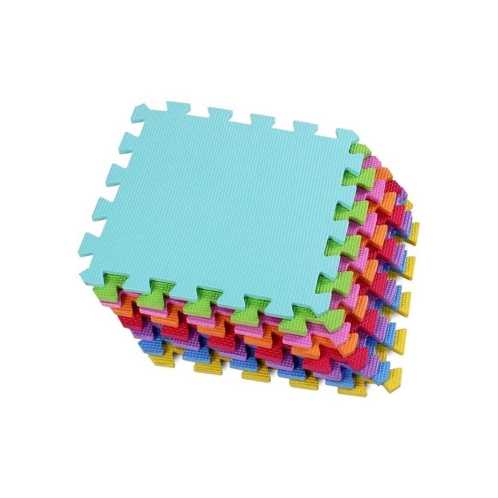 CIGIOKI Puzzle Modulaire Coloré Tapis de Jeu 30 Pièces 30X30 cm Mousse EVA