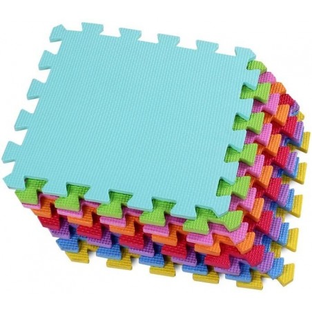 CIGIOKI tapis de jeu de puzzle coloré modulaire 50 pcs 30X30 cm mousse eva