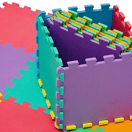 CIGIOKI tapis de jeu de puzzle coloré modulaire 50 pcs 30X30 cm mousse eva