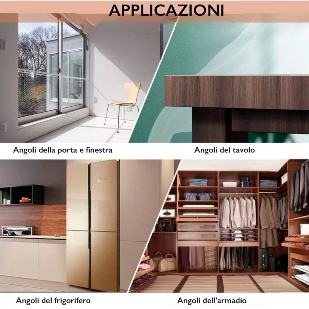 256527 Coins 4 unités adhésif double face en...