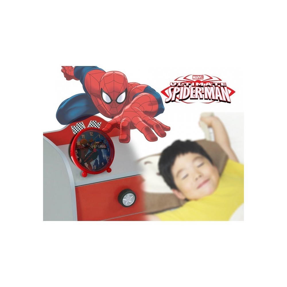 Radio ATLANTA RÉVEIL POUR Enfants Avec Mouvement Silencieux Rouge Cheval 1984 Reveil Foot