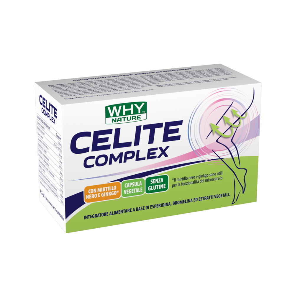 Celite Complex 60 Caps. WHYNATURE Supplément contre les jambes gonflées