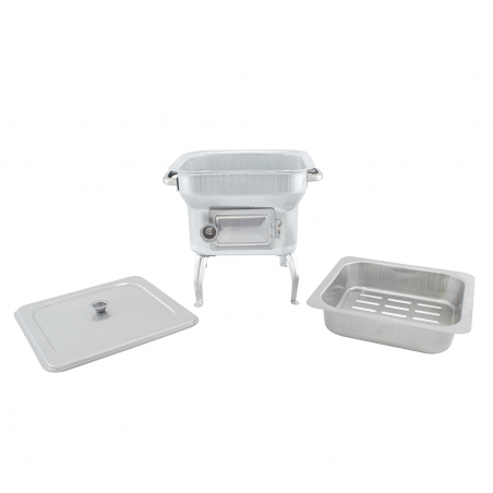 Petit barbecue Fornacella en tôle 25x25cm avec pièces détachées et couvercle