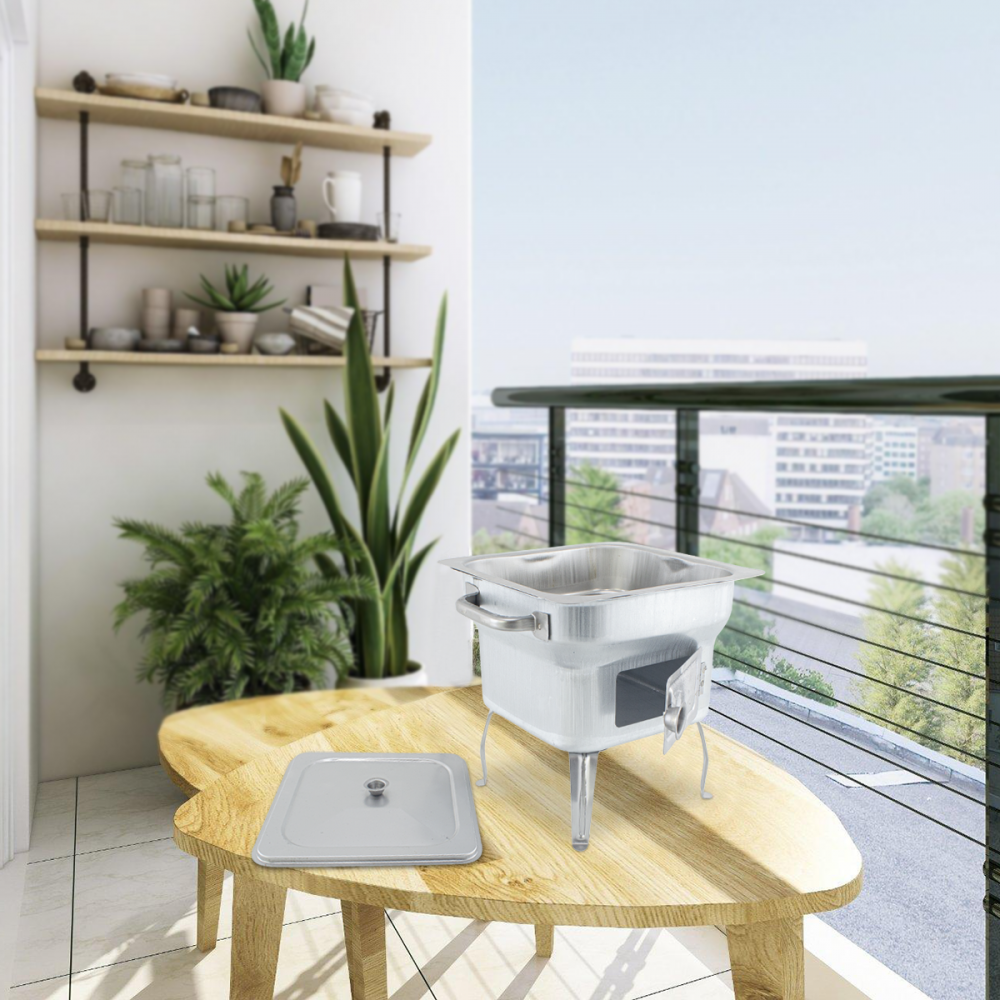 Petit barbecue Fornacella en tôle 25x25cm avec...