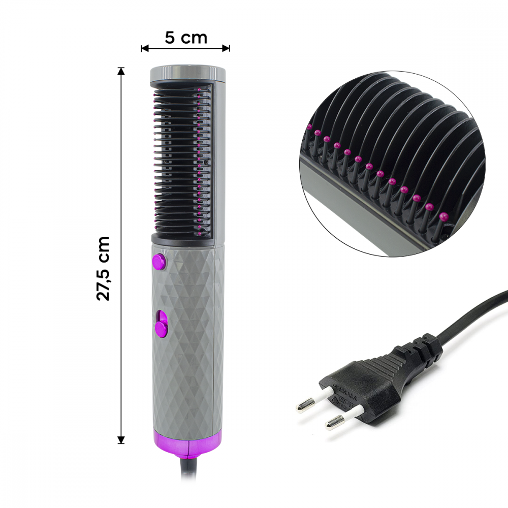 Brosse lissante et volumatrice HS-818...