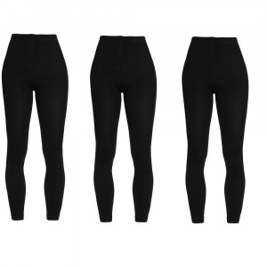 Lot de 3 leggings noirs opaques avec doublure polaire 380...