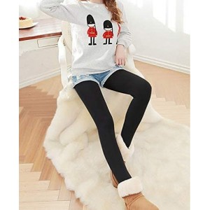 Lot de 3 leggings noirs opaques avec doublure polaire 380... 2