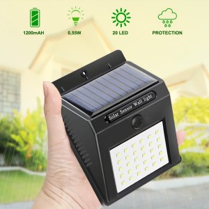 4 pièces Projecteur, recharge solaire et capteur de... 2