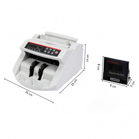 Compteuse billets professionnelle avec détecteur de faux billets affichage LED