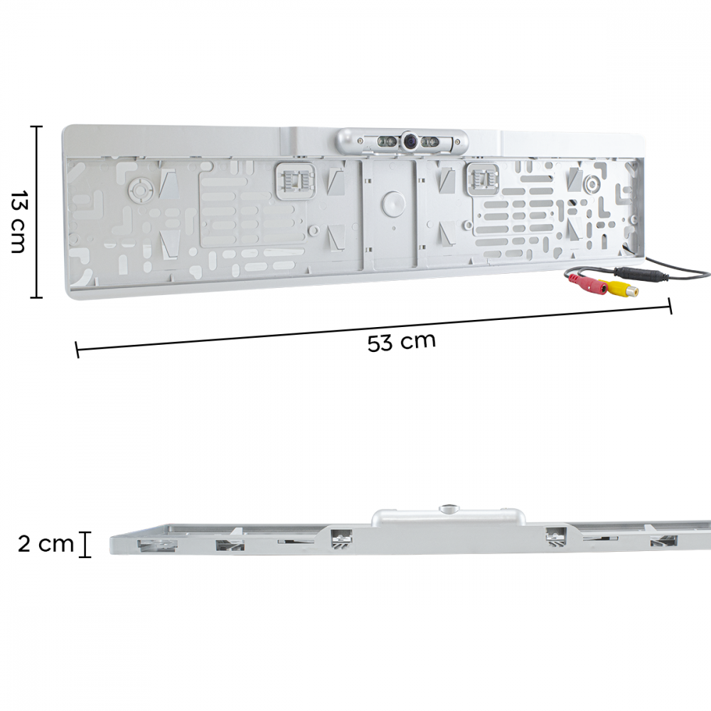 400463 Support plaque d'immatriculation avec...
