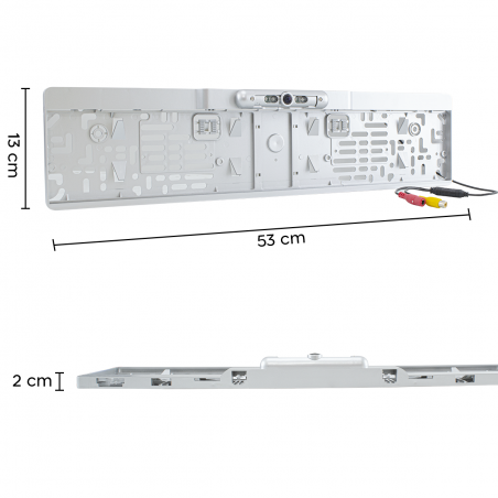 400463 Support plaque d'immatriculation avec caméra 4 LED pour caméra de recul