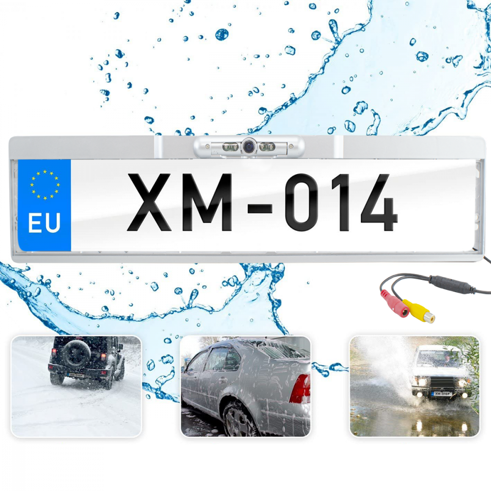 400463 Support plaque d'immatriculation avec...