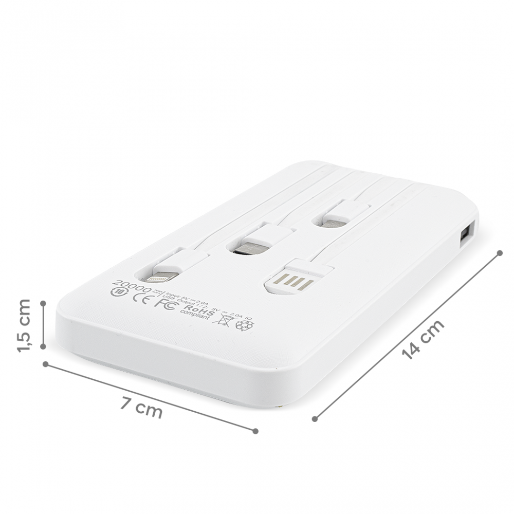 Chargeur rapide portable Power Bank 20000mAh...