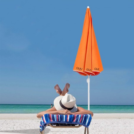 Parasol de plage Gian Marco Venturi 543702 avec mât central 180 cm