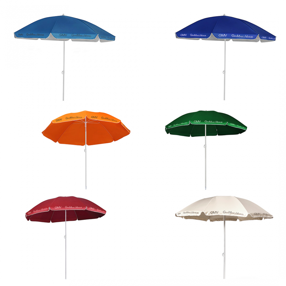 Parasol 170 cm mât central et couleur unie 538302 avec housse