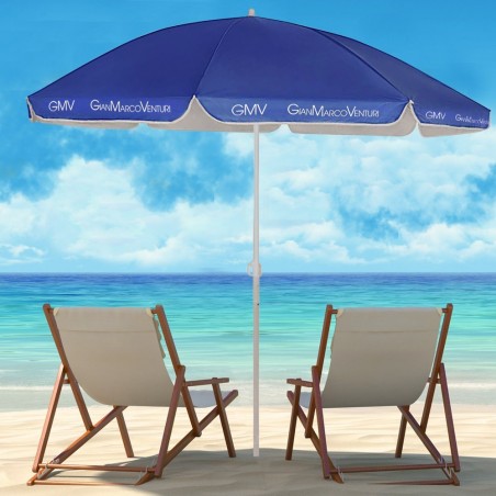 Parasol 170 cm mât central et couleur unie 538302 avec housse