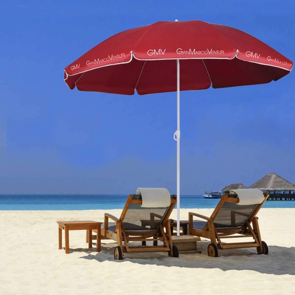 Parasol 170 cm mât central et couleur unie...