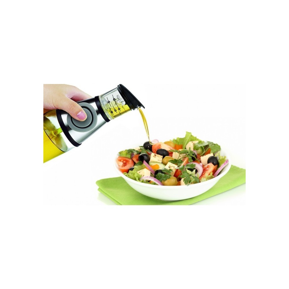 Distributeur - burette Huile et Vinaigre 500 ml larmier de pression