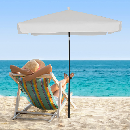 Parasol Rectangulaire pour Table Basse Easy Garden 4 Bâtons Inclinables