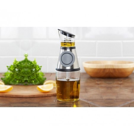 Distributeur - burette Huile et Vinaigre 500 ml larmier de pression