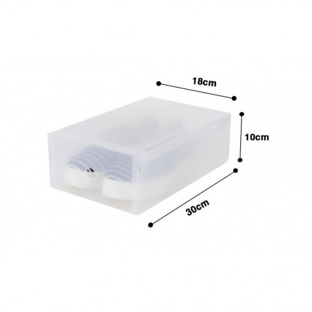 20 pièces organisateur de boîte de rangement transparent pour économiser espace