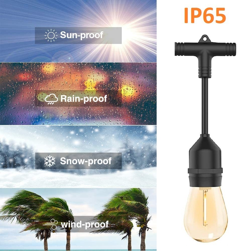 Guirlande lumineuse LED 10m avec 10 ampoules à...