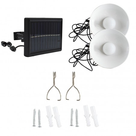Lampes à suspension solaires intérieures et extérieures à panneaux solaires