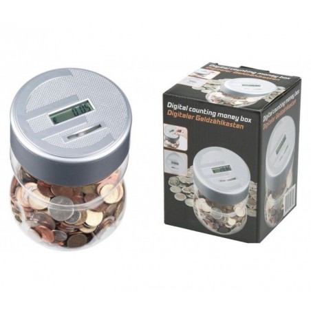 Tirelire électronique pour les pièces d'euros - compte - affichage numérique 52700 