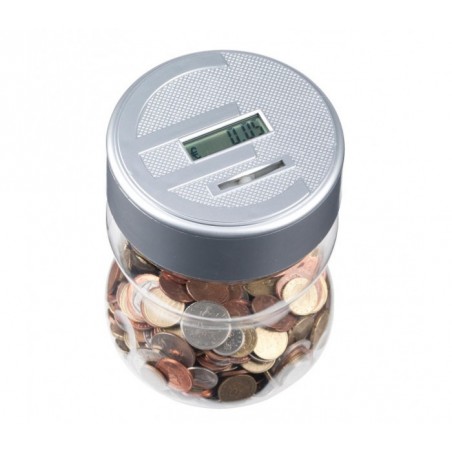 Tirelire électronique pour les pièces d'euros - compte - affichage numérique 52700 