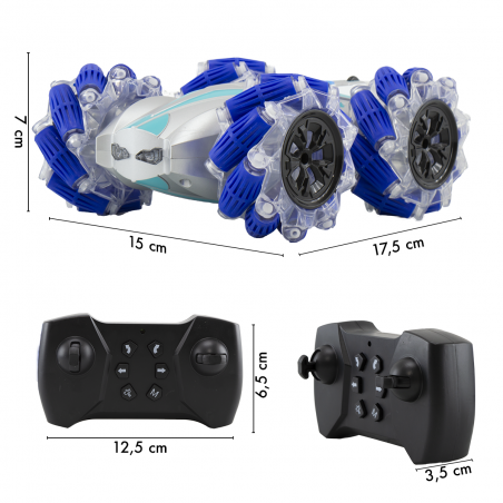 Voiture télécommandée 2,4 GHz 219109 Stunt rotation et jet d'eau Stunt A