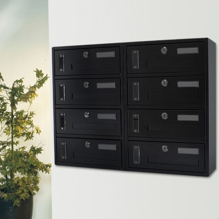 Boîte aux lettres pour copropriété 8 plc Iron Grey Art. 783.D 42x18x62cm