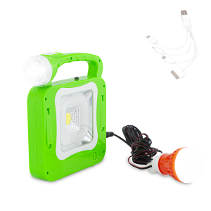 Lampe de secours portable avec panneau solaire et ampoule...