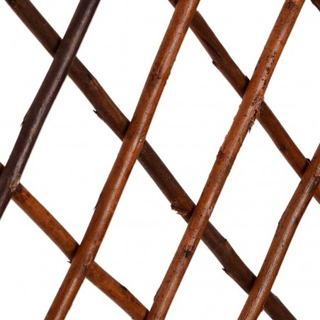 Clôture en bois extensible de 35 à 262 cm treillis décoratif pour plantes