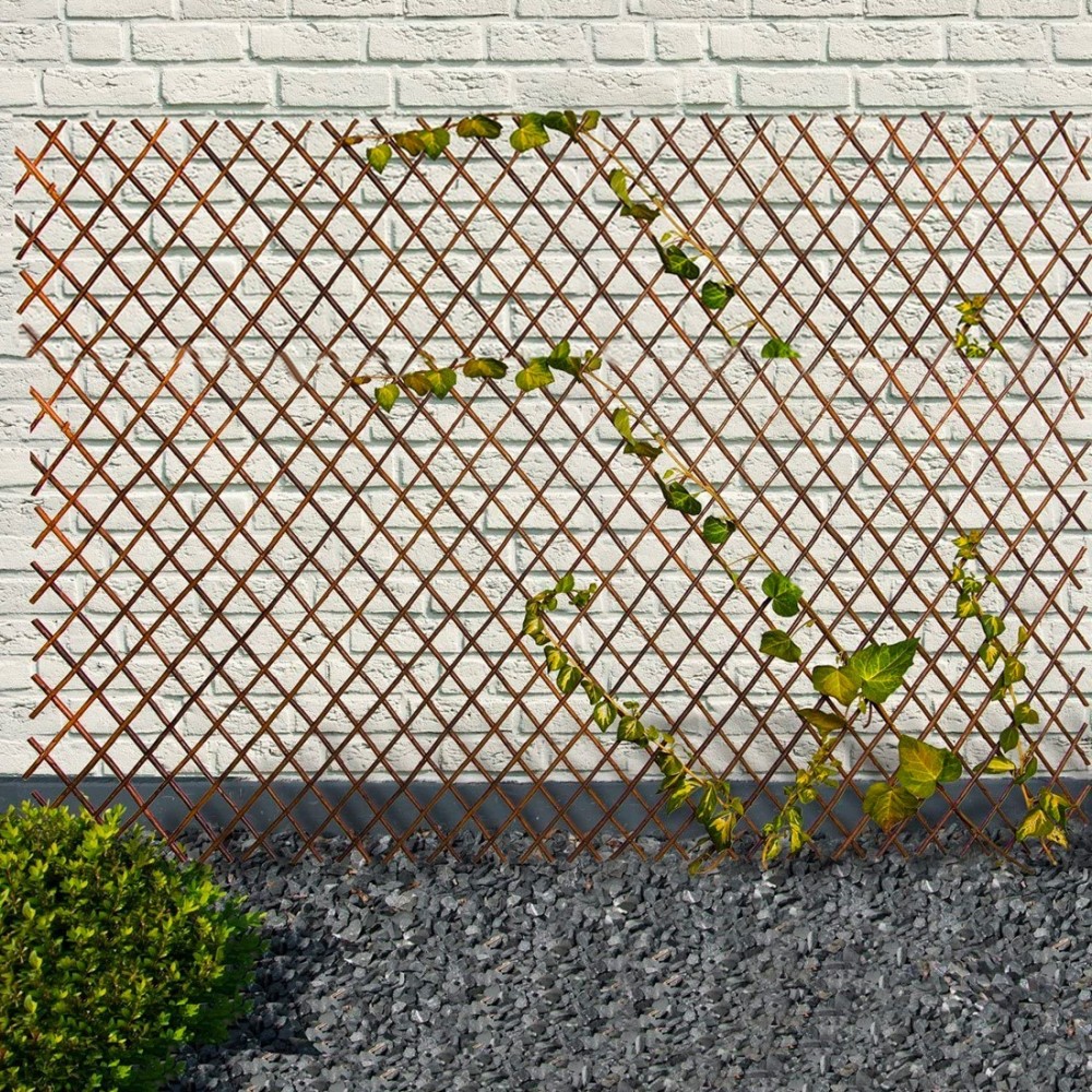 Clôture en bois extensible de 35 à 262 cm...