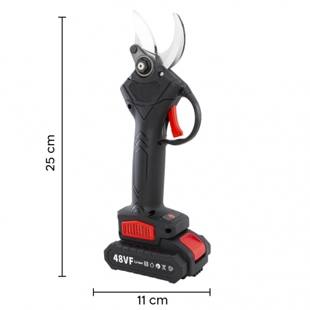 Ciseaux électriques professionnels pour tailler les plantes à 30mm 21V-2Ah