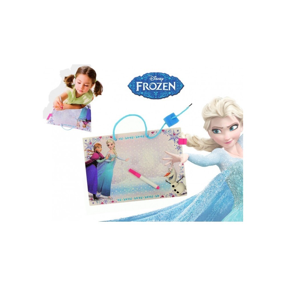 Tableau - Ardoise - Blackboard pour enfant - FROZEN - marqueur et gomme (28 x 20cm) 