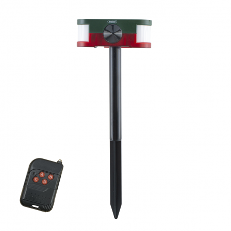 Capteur à ultrasons avec panneau solaire pour repousser l'alarme des animaux