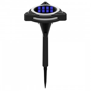 Lampe de jardin triangulaire solaire RVB avec capteur... 2