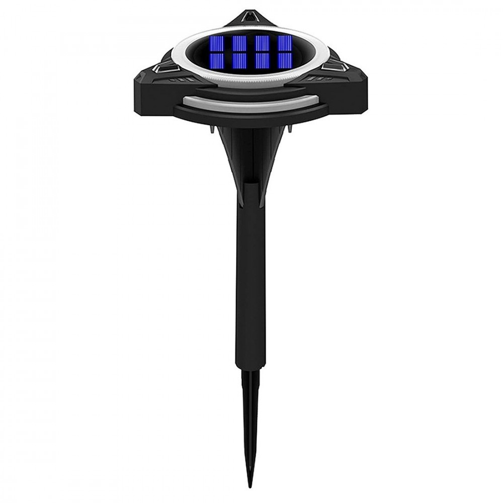 Lampe de jardin triangulaire solaire RVB avec...