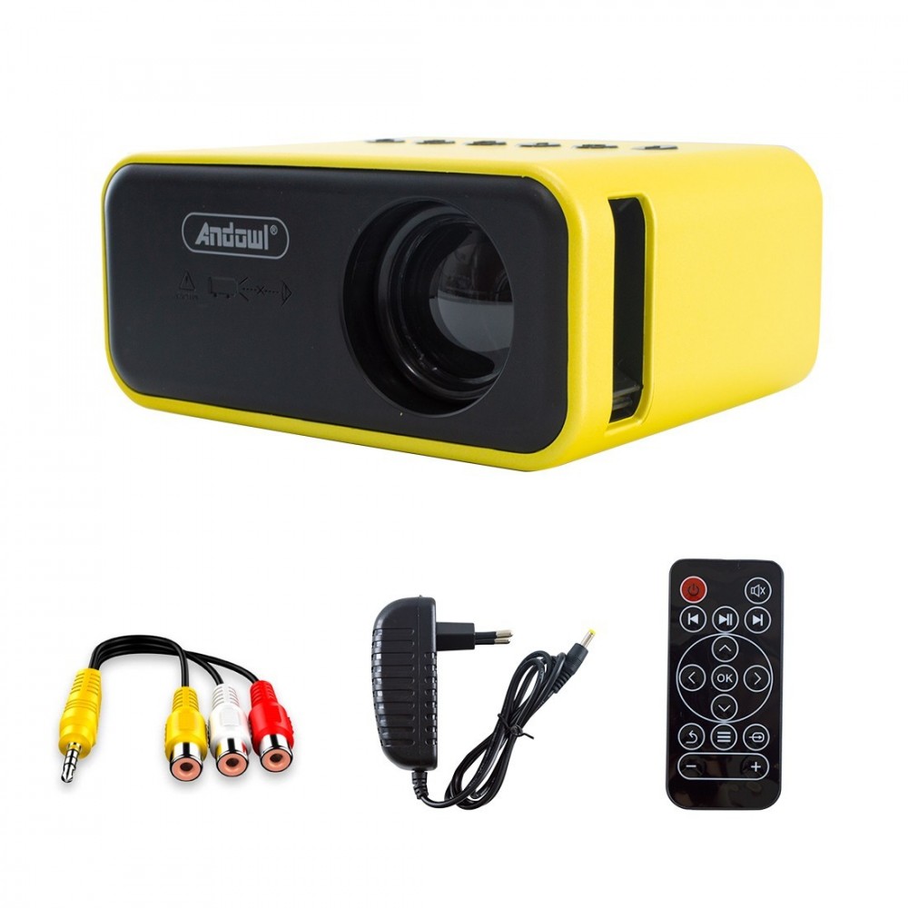 Mini projecteur LED Ultra HD 1080P pour...
