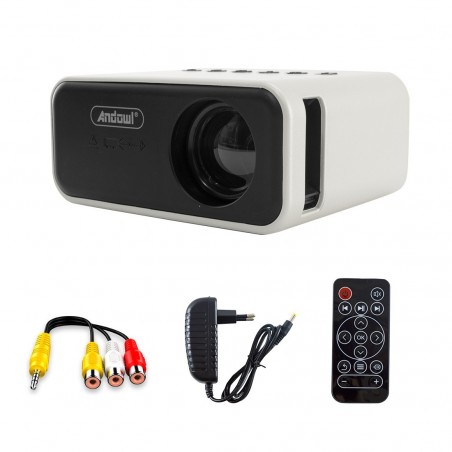 Mini projecteur LED Ultra HD 1080P pour smartphone avec télécommande