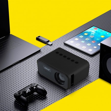 Mini projecteur LED Ultra HD 1080P pour smartphone avec télécommande