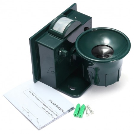 Le répulsif à oiseaux sonique et visuel à énergie solaire tue les animaux